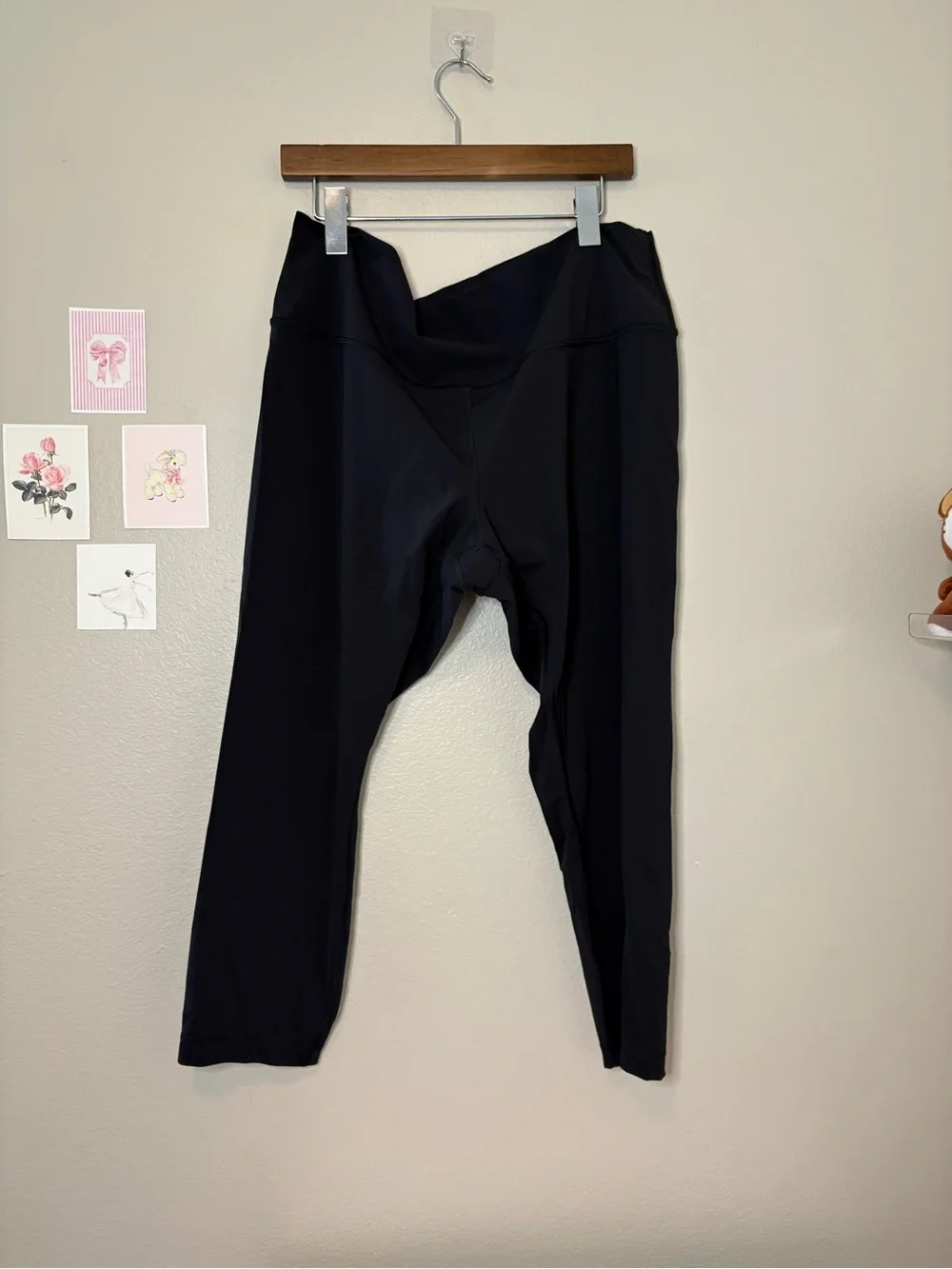 Lululemon athletic casual plus size yoga black leggings size 18 preppy Pilates